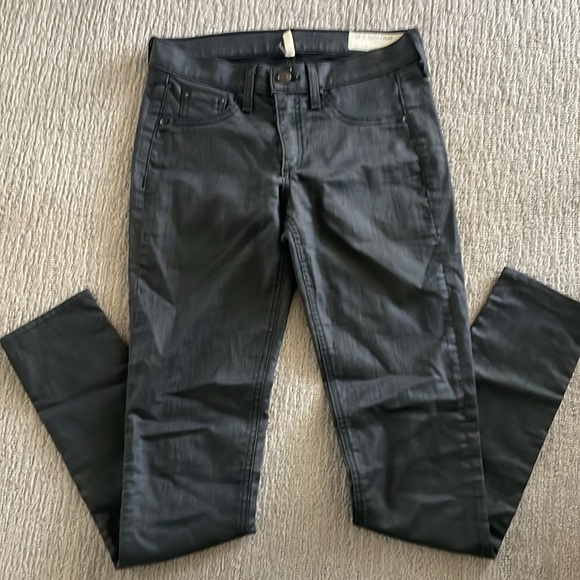 Rag & Bone leggings jeans in charcoal grey - Picture 4 of 9